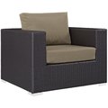 East End Imports Sojourn Outdoor Patio Armchair- Espresso Mocha EEI-1906-EXP-MOC